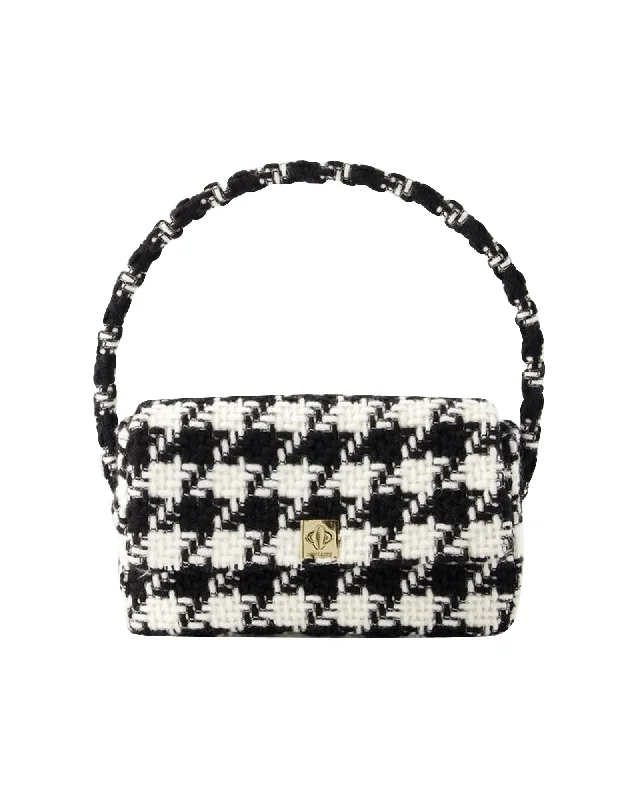 Nico Hobo Bag - Anine Bing - Cotton - Black/White