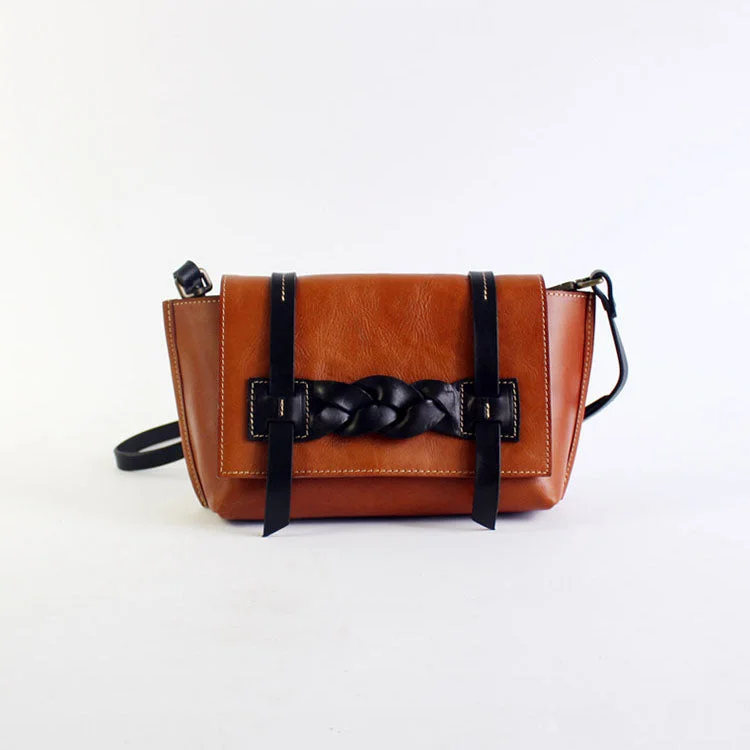 Cool Women's Brown Leather Crossbody Bags Vintage Leather Shoulder Bag