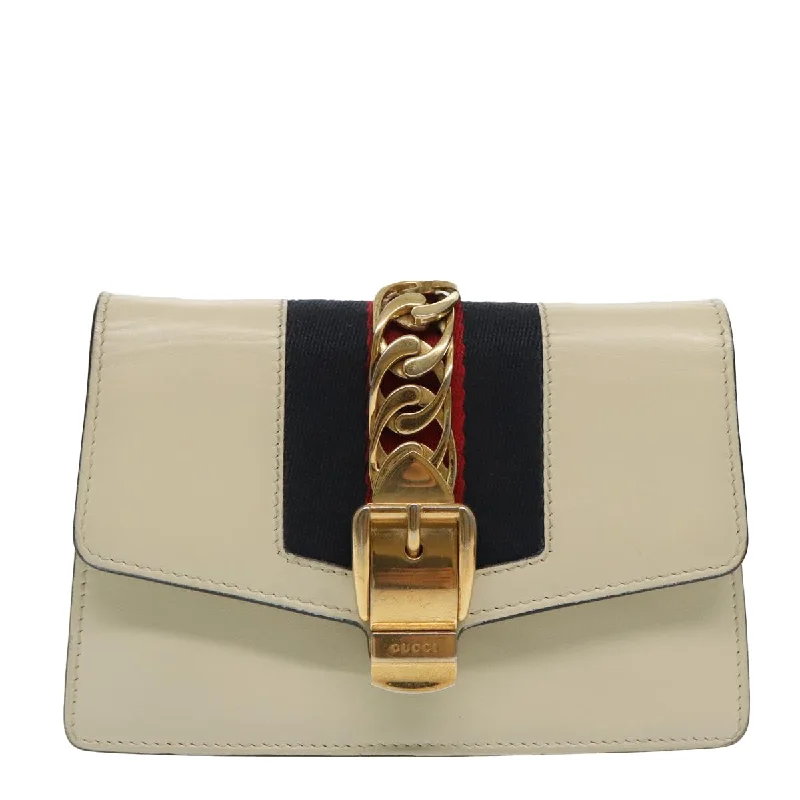 Gucci Sylvie  Leather Shoulder Bag (Pre-Owned)