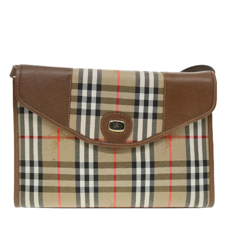 Burberry Nova Check  Canvas Shoulder Bag (Pre-Owned)