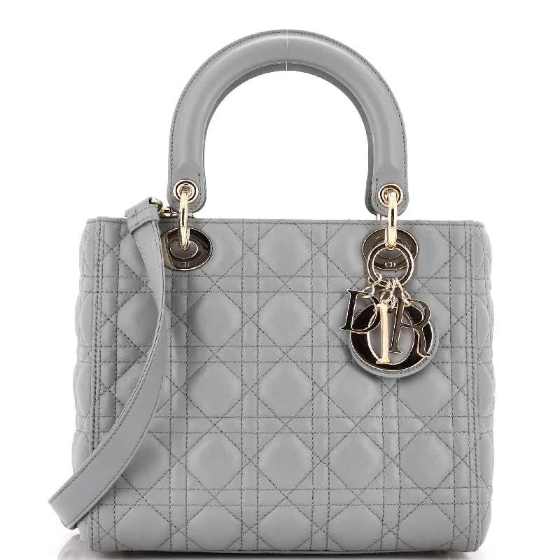 Lady Dior Bag Cannage Quilt Lambskin Medium