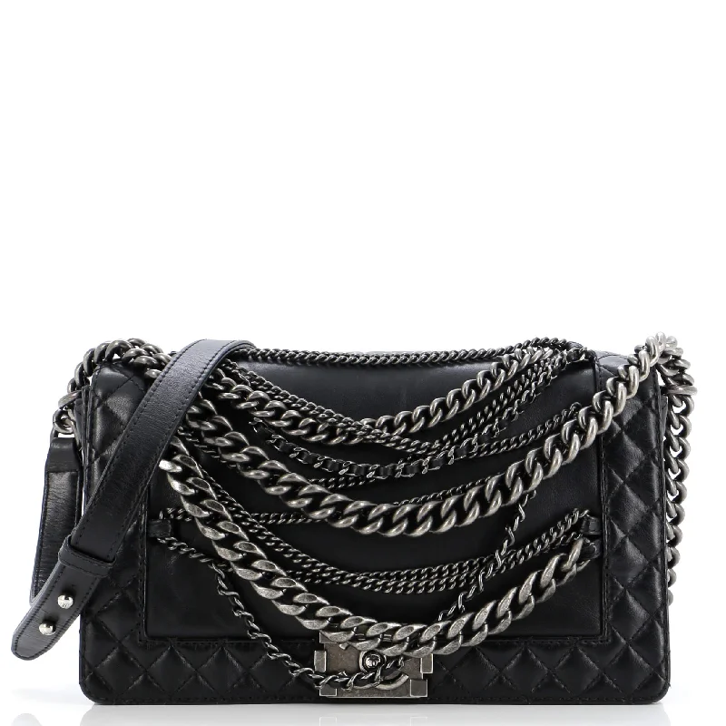 Boy Flap Bag Enchained Lambskin New Medium