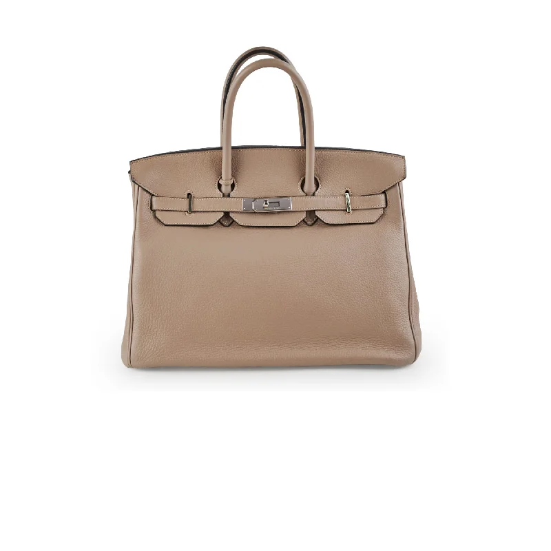 Hermes Birkin 35 Gris Tourterelle Togo - L Square Stamp