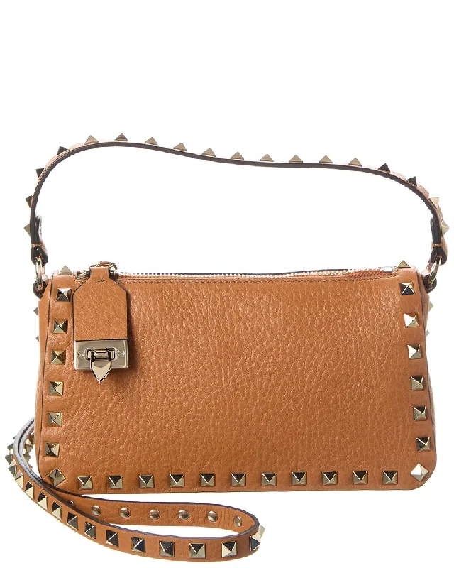 Valentino Rockstud Small Grainy Leather Crossbody