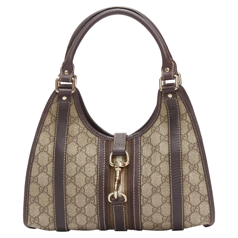 Gucci Joy Hobo Supreme GG Monogram Horsebit Clasp Shoulder Bag