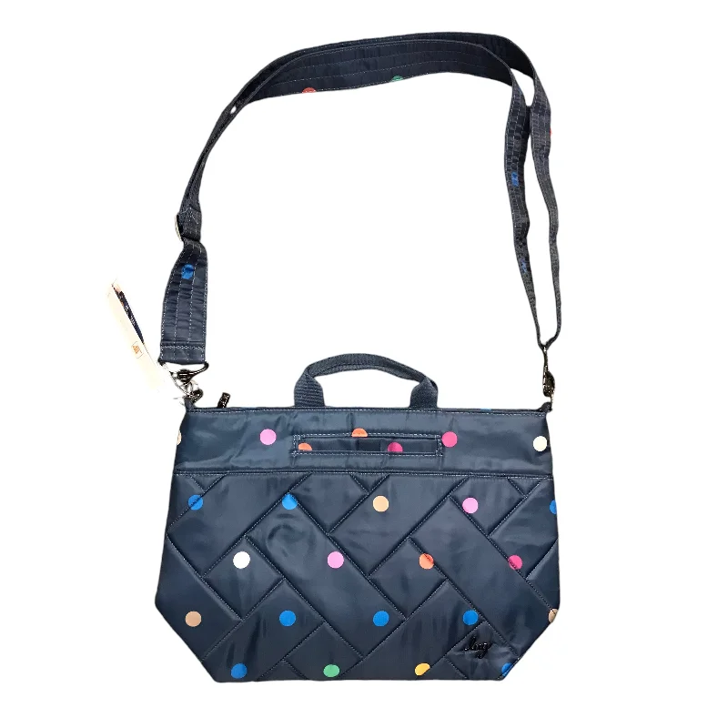 Handbag By LUG In Blue, Size:Medium