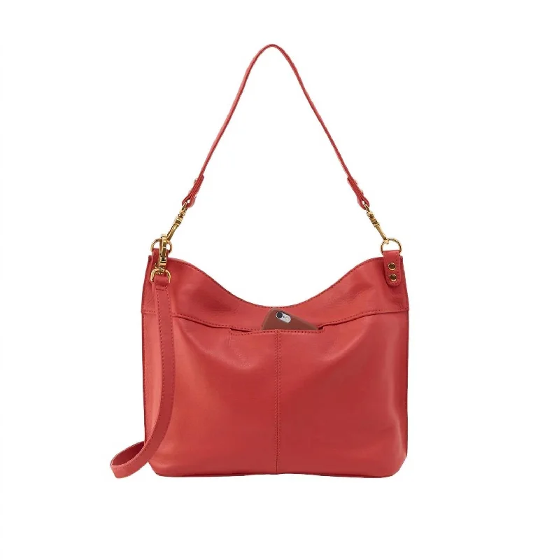 Women's Pier Shoulder Bag In Red Clay