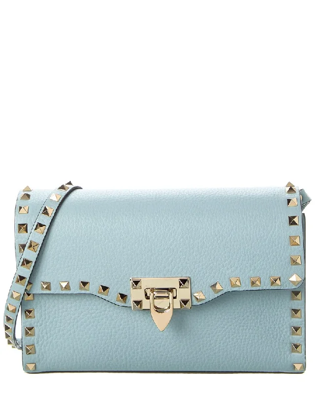 Valentino Rockstud Small Grainy Leather Crossbody