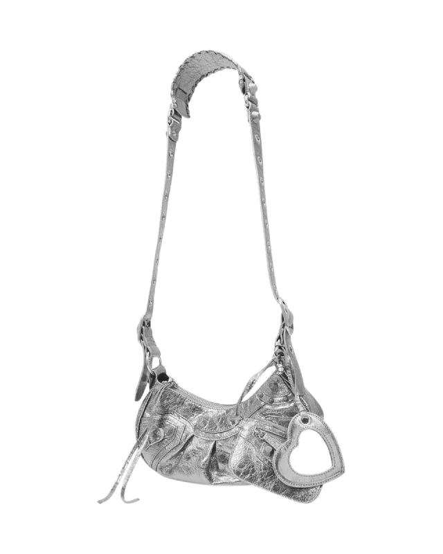 Cagole Shoulder Xs Bag - Balenciaga -  Silver - Leather