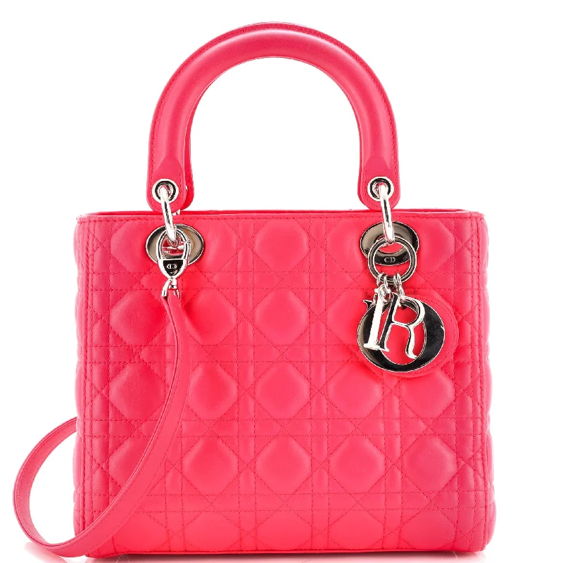 Lady Dior Bag Cannage Quilt Lambskin Medium