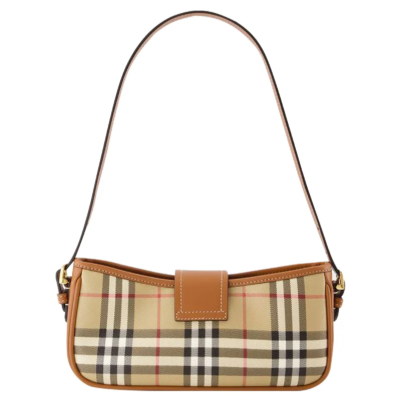 Sling Purse - Burberry - Synthetic Leather - Briar Brown