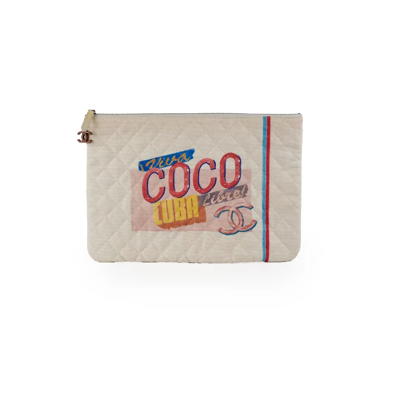 Chanel Coco White Pouch