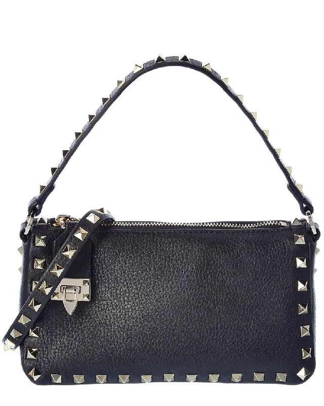 Valentino Rockstud Small Grainy Leather Crossbody