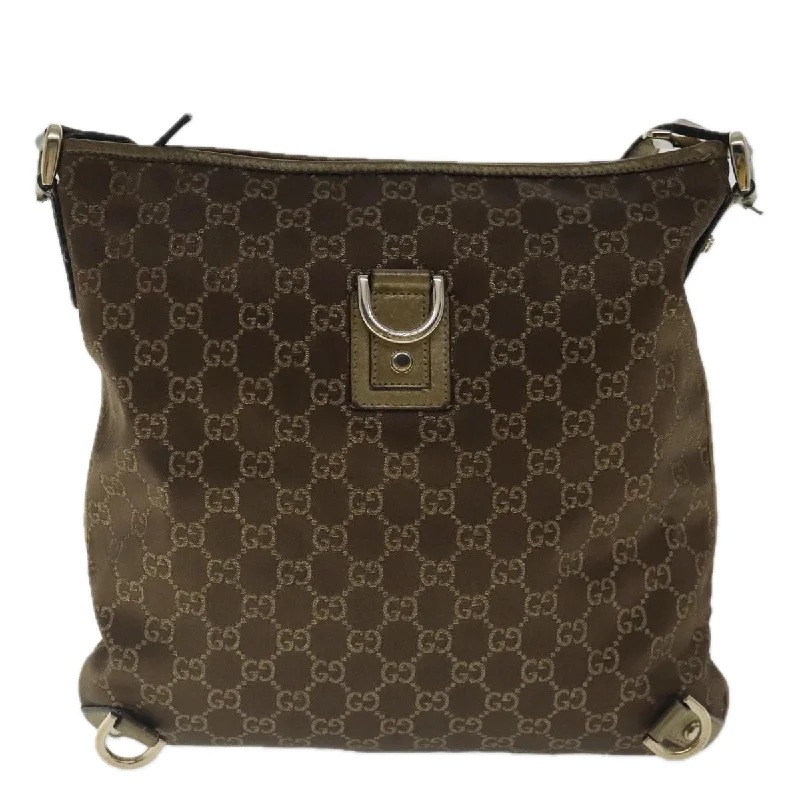 Gucci Abbey  Canvas Shoulder Bag (Pre-Owned)