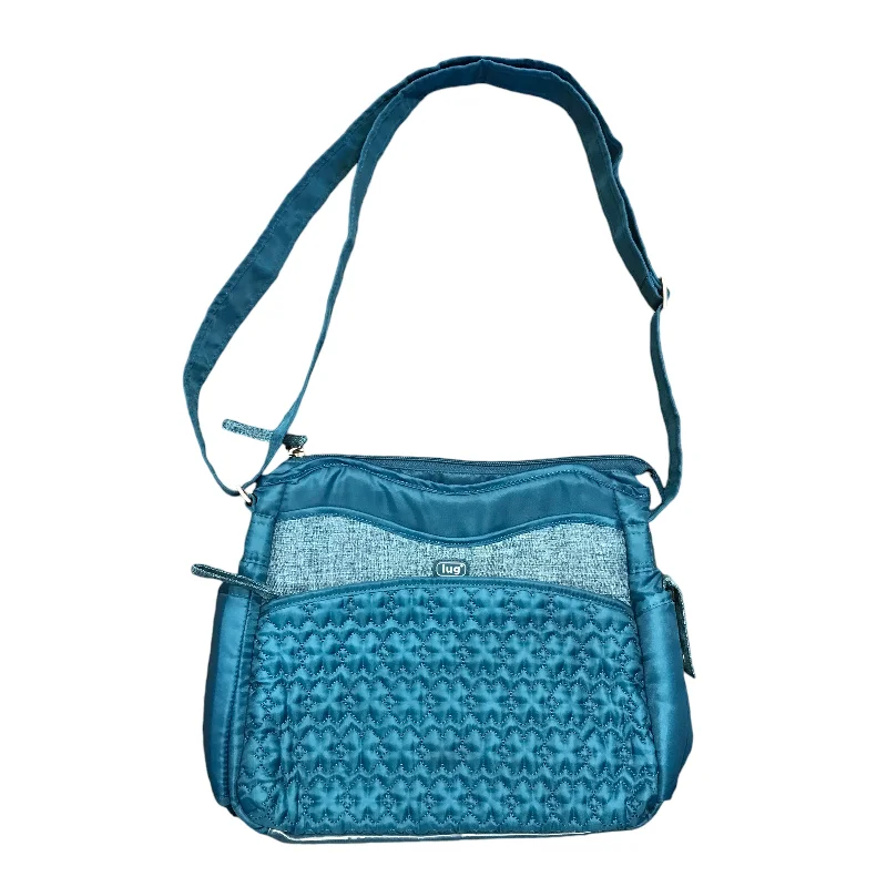 Handbag By LUG In Blue, Size:Medium