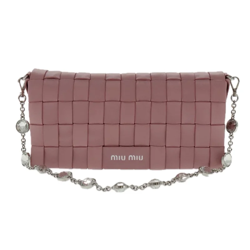 Miu Miu Kira  Leather Shoulder Bag (Pre-Owned)