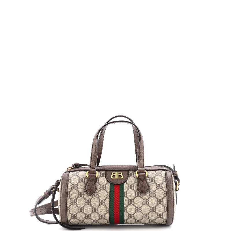 x Gucci The Hacker Project Boston Bag BB Coated Canvas Small