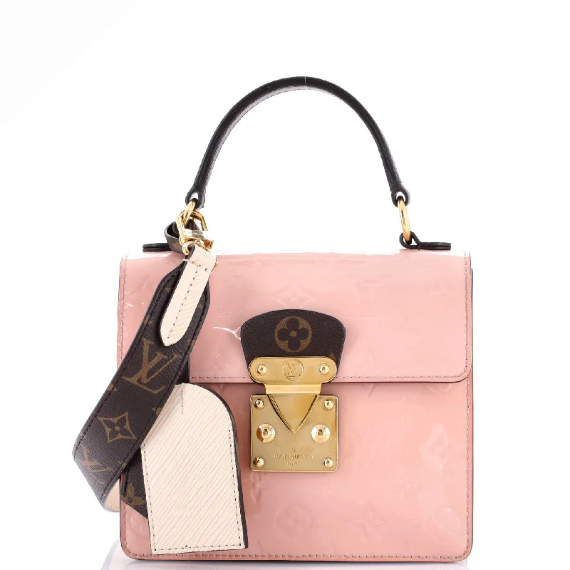 Spring Street NM Handbag Monogram Vernis with Monogram Canvas and Epi Leather