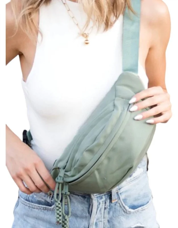 Women's Evie Nylon Belt Bag In Sage