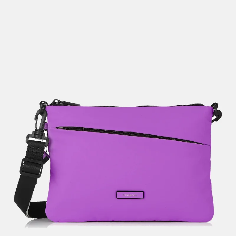 Orbit Flat Crossbody In Violet Berry