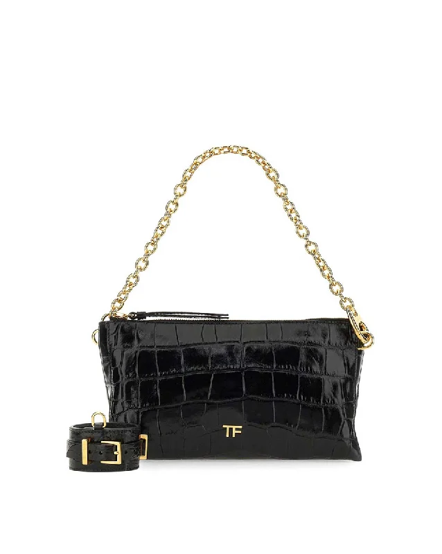 Tom Ford Womens Bracelet Clutch Bag In Black