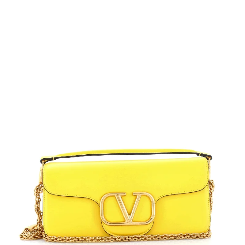 VLogo Loco Flap Shoulder Bag Leather Medium