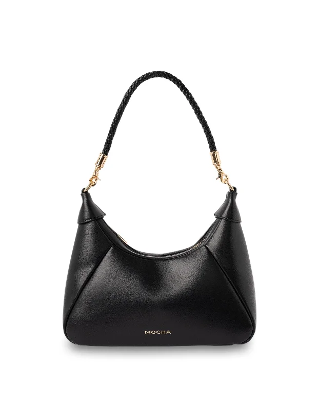 Mocha Claire Crossbody Bag - Black