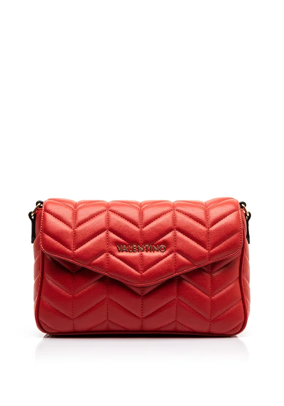 Valentino Petal Re Quilted Crossbody Bag, Red