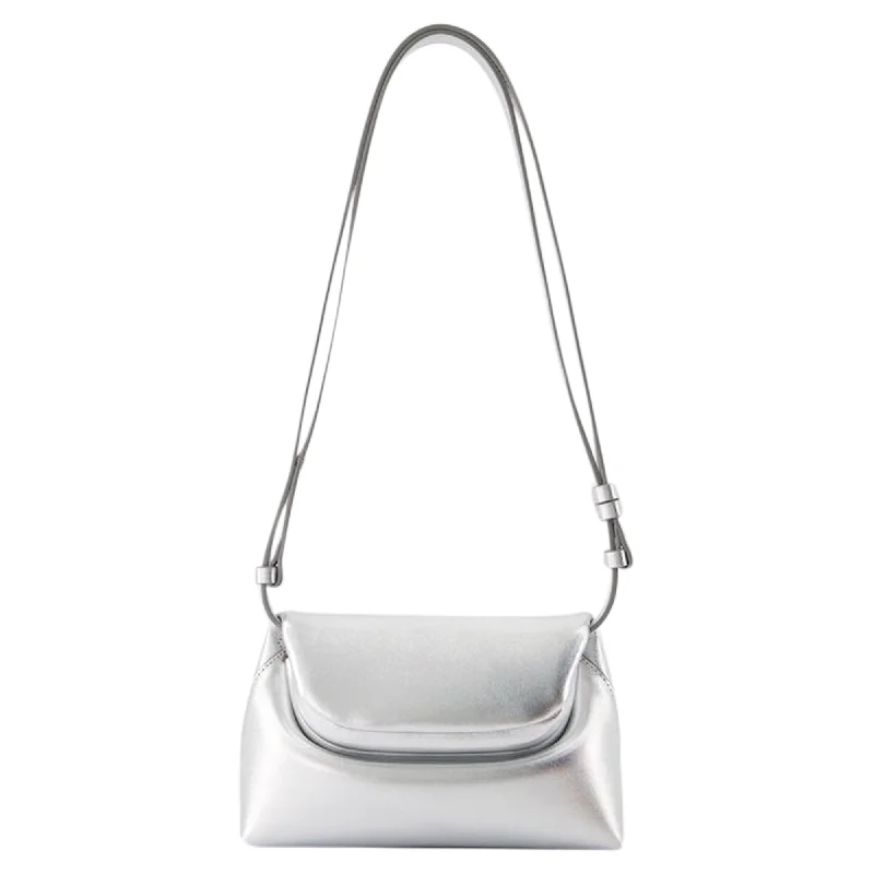 Folder Mini Crossbody - Osoi - Leather - Silver