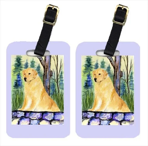 Carolines Treasures Ss8111Bt Golden Retriever Luggage Tags, Pack - 2