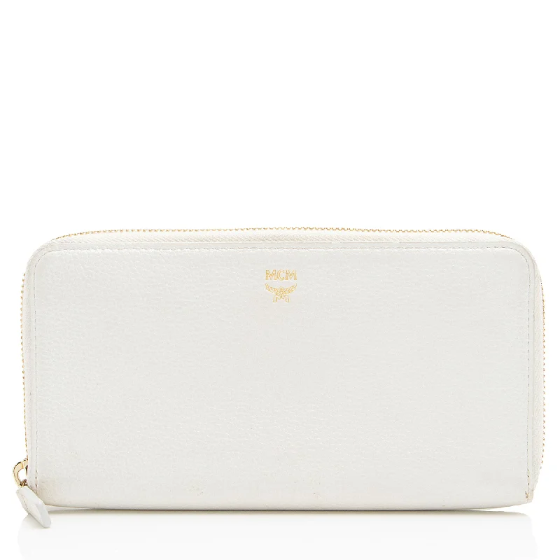 MCM Leather Milla Zip Around Wallet