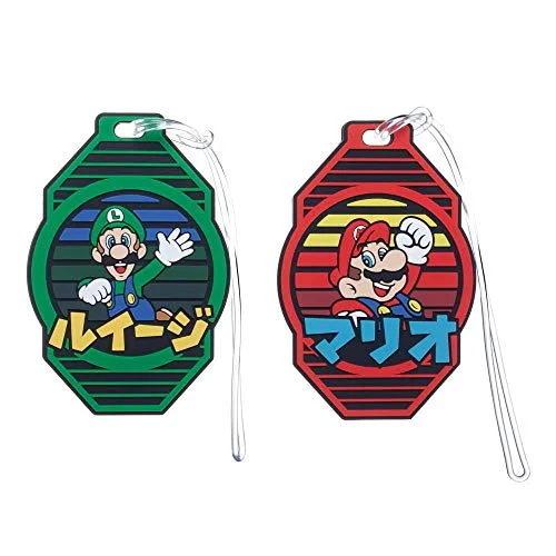 Bioworld Licensed Luggage Tag Set (Mario Luigi)