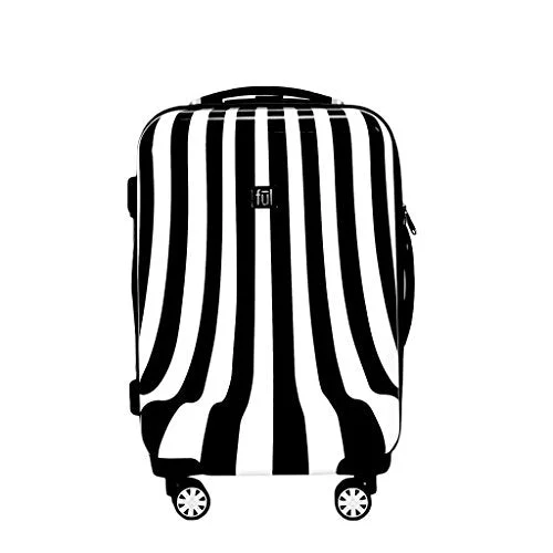 FUL Luggage Swirl, Black/White