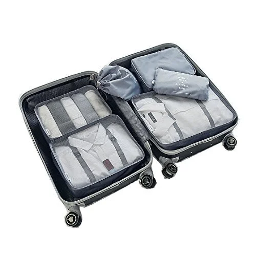 Travel Packing Organizers - Clothes Cubes Shoe Bags Laundry Pouches For Suitcase Luggage, Storage