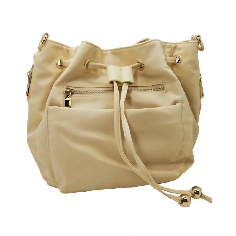 Blake Cross Body Bag In Buttercream/strap