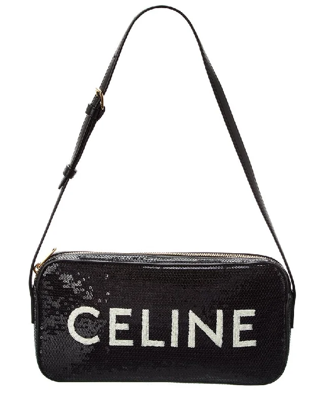 CELINE Triomphe Sequin Camera Bag