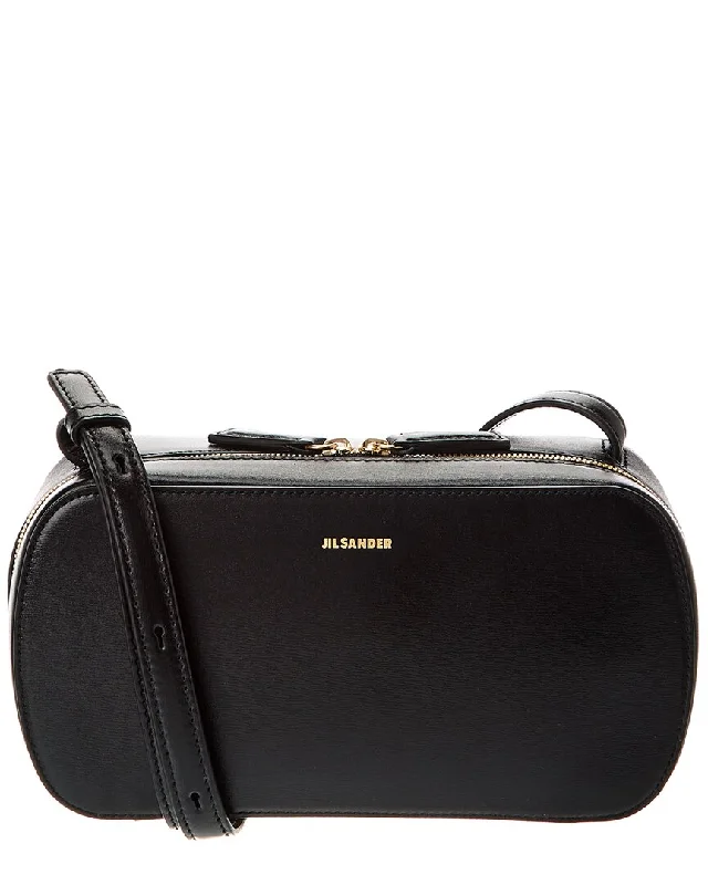 Jil Sander Logo Small Leather Crossbody