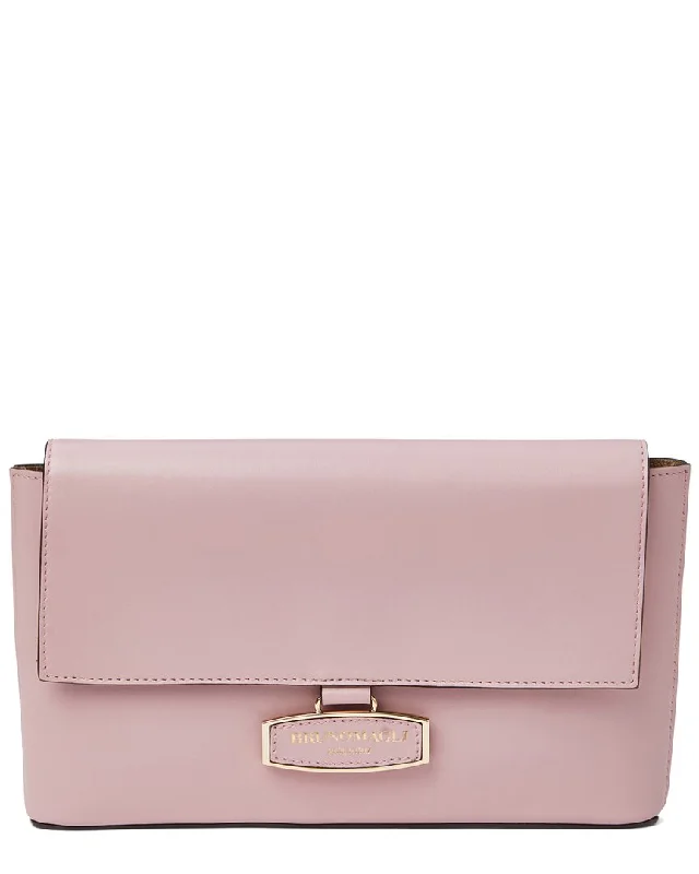 Bruno Magli Stella Leather Clutch Crossbody