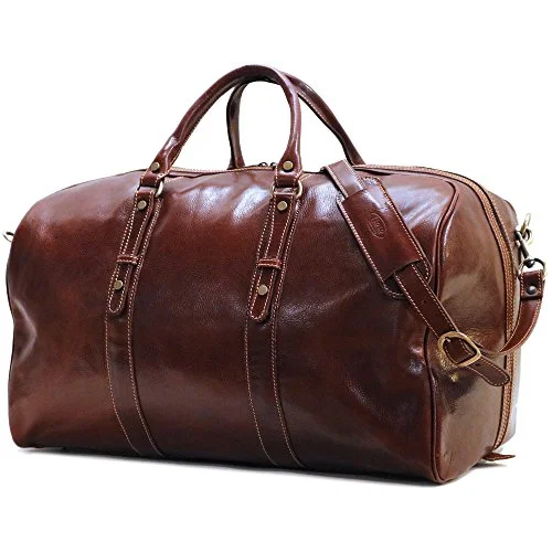 Floto Luggage Venezia Grande Duffle Bag, Vecchio Brown, One Size