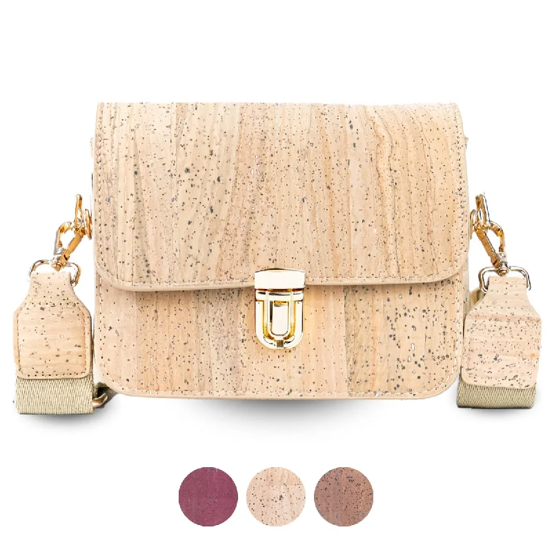 Elegant Solid Color Cork Crossbody Bag for Women BAG-2324