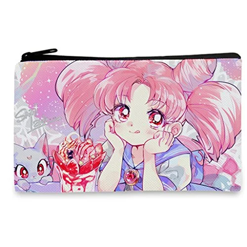 Yoyoshome Anime Sailor Moon Cosplay Cosmetic Bag Zero Wallet Pencil Case Pen Bag Coin Bag