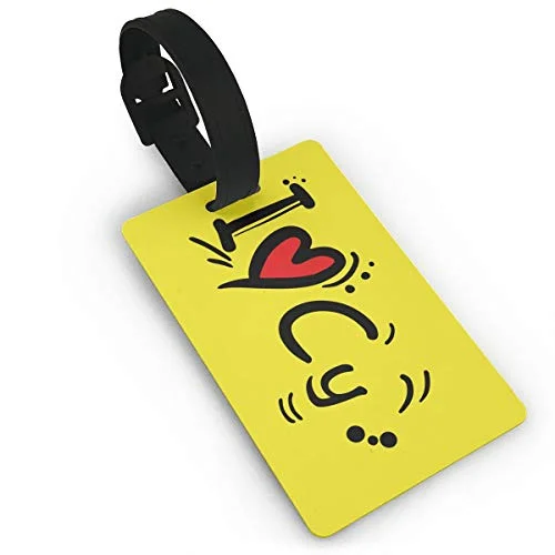 Luggage Tags - I Love Cy Travel Baggage ID Suitcase Labels Accessories 2.2 X 3.7 Inch