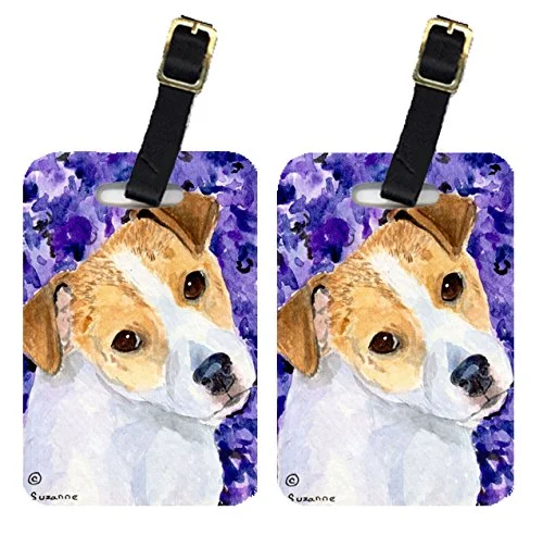 Carolines Treasures Ss8740Bt Jack Russell Terrier Luggage Tag - Pair 2, 4 X 2.75 In.