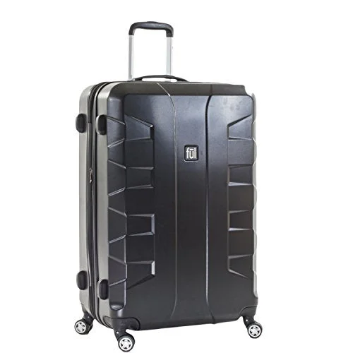 ful Luggage Laguna 29in Spinner Rolling Luggage Suitcase, Upright Hard Case, Black