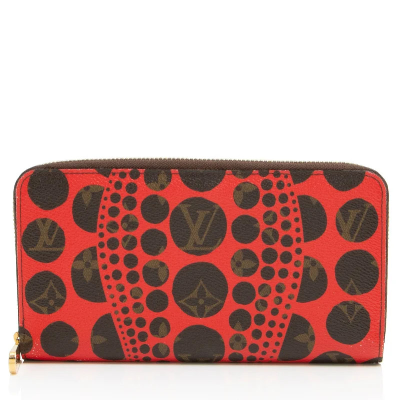 Louis Vuitton Limited Edition Monogram Canvas Kusama Zippy Wallet