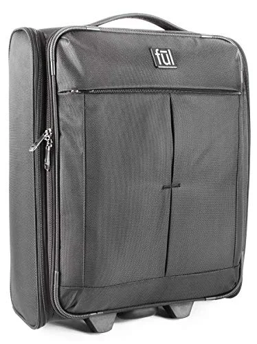 ful Fold Up 21" Soft Sided Rolling Luggage, Black