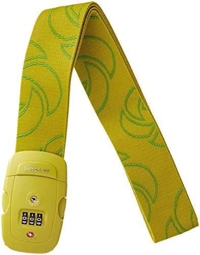 Samsonite Travel Sentry 3-dial Combination Luggage Strap, Vivid Green