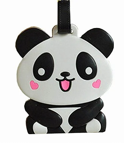 Lovely Cartoon Travel Accessories Travelling Luggage Tag/Id Holder Smiling Panda