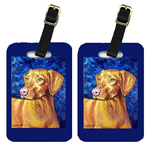 Caroline'S Treasures 7289Bt Pair Of 2 Vizsla Luggage Tags, Large, Multicolor