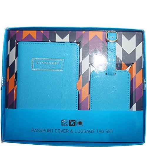 Flight 001 Passport And Luggage Tag Set Turquoise